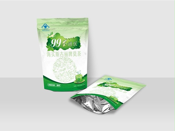 茶通乐海买斯古丽牌莫茶自立袋-食品包装定制