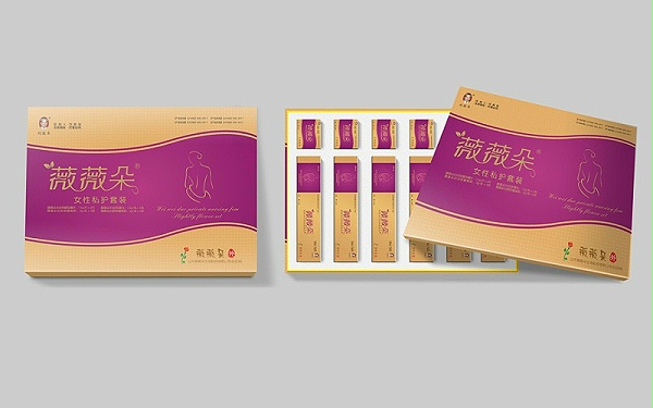 薇薇朵上下盖精品礼盒-保健品包装定制